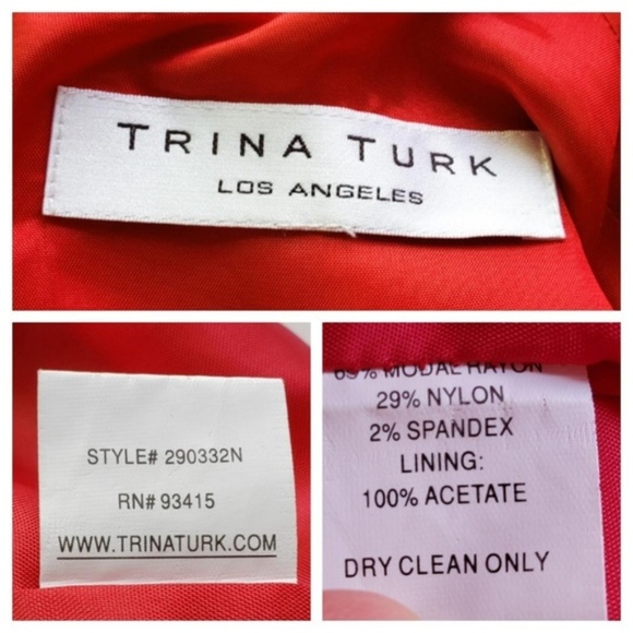 Trina Turk Red Mini Dress - Picture 7 of 7